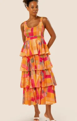 ALMA TIERED MAXI DRESS