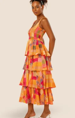 ALMA TIERED MAXI DRESS