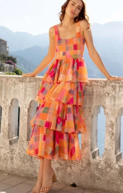 ALMA TIERED MAXI DRESS