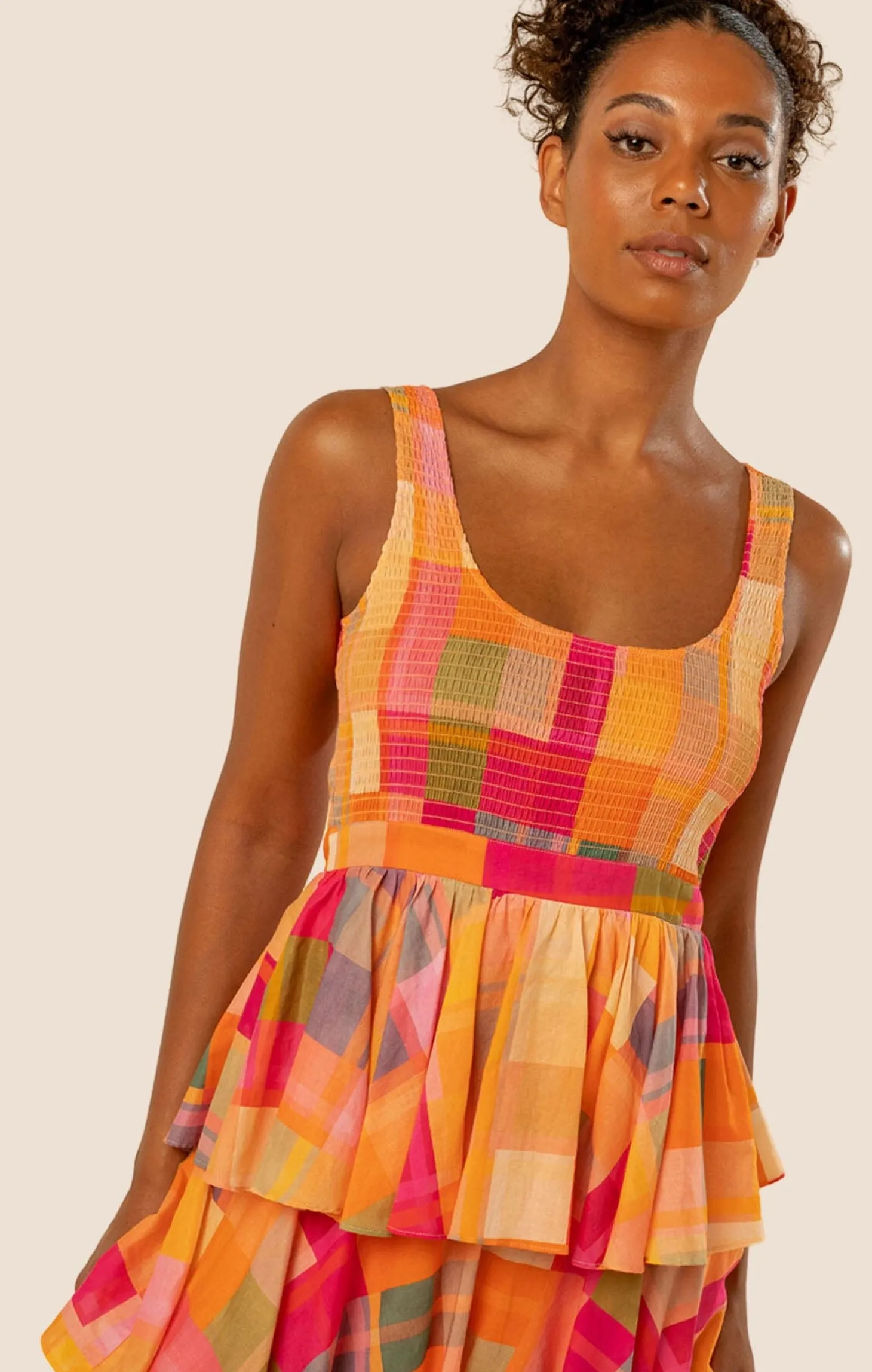 ALMA TIERED MAXI DRESS