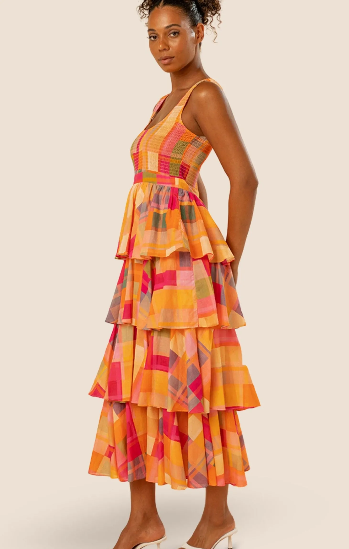 ALMA TIERED MAXI DRESS