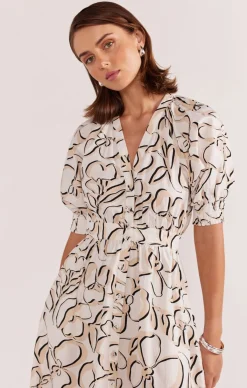 AMINA MIDI DRESS IN FLORAL