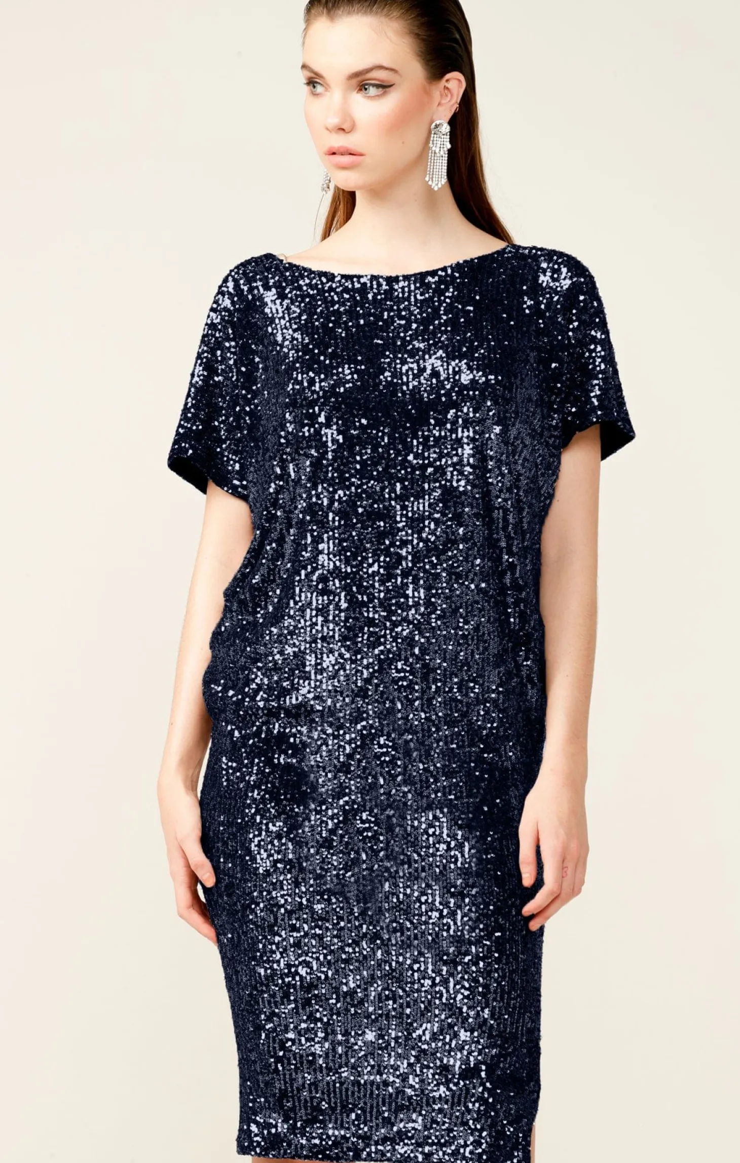 ANTILLES DRESS IN NAVY