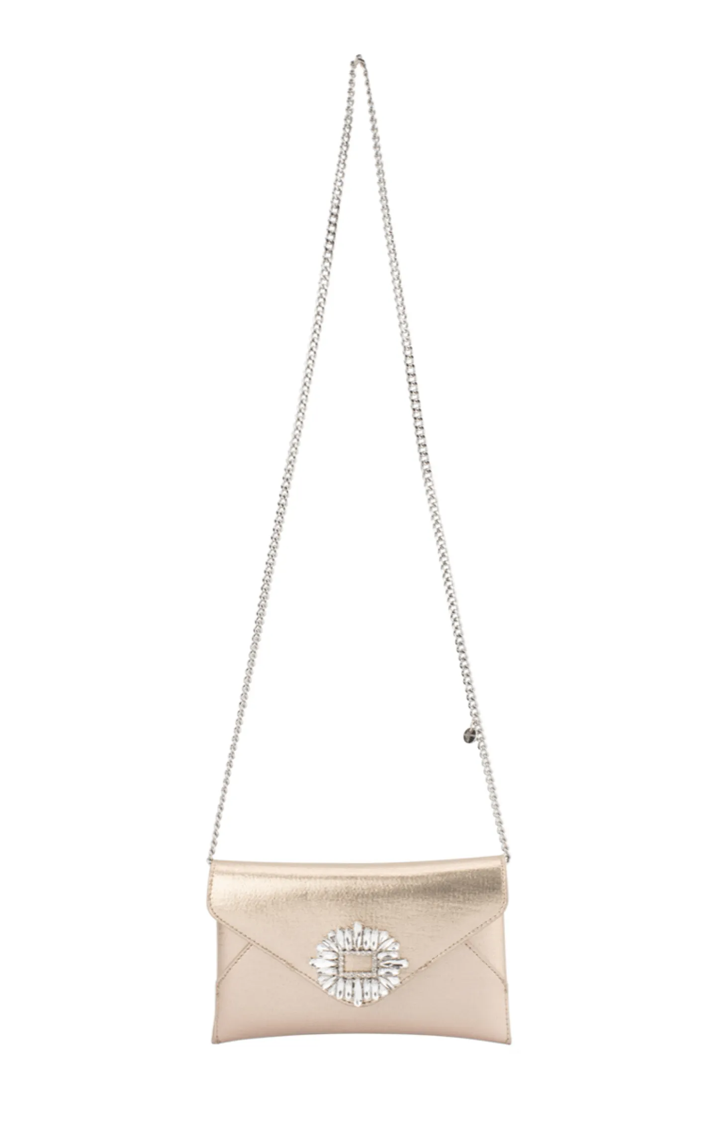 ANTONIA ENVELOPE CLUTCH IN CHAMPAGNE