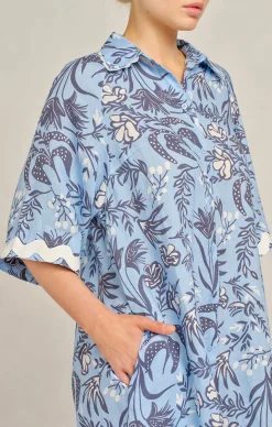 AURIENNE WAVE DRESS IN CORNFLOWER