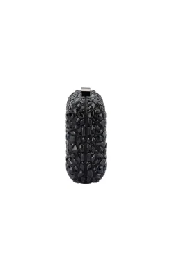 AVIVA CRYSTAL CLUTCH IN BLACK