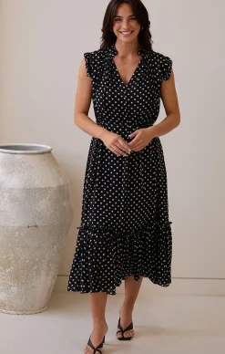 BROADWAY DRESS IN POLKA DOT