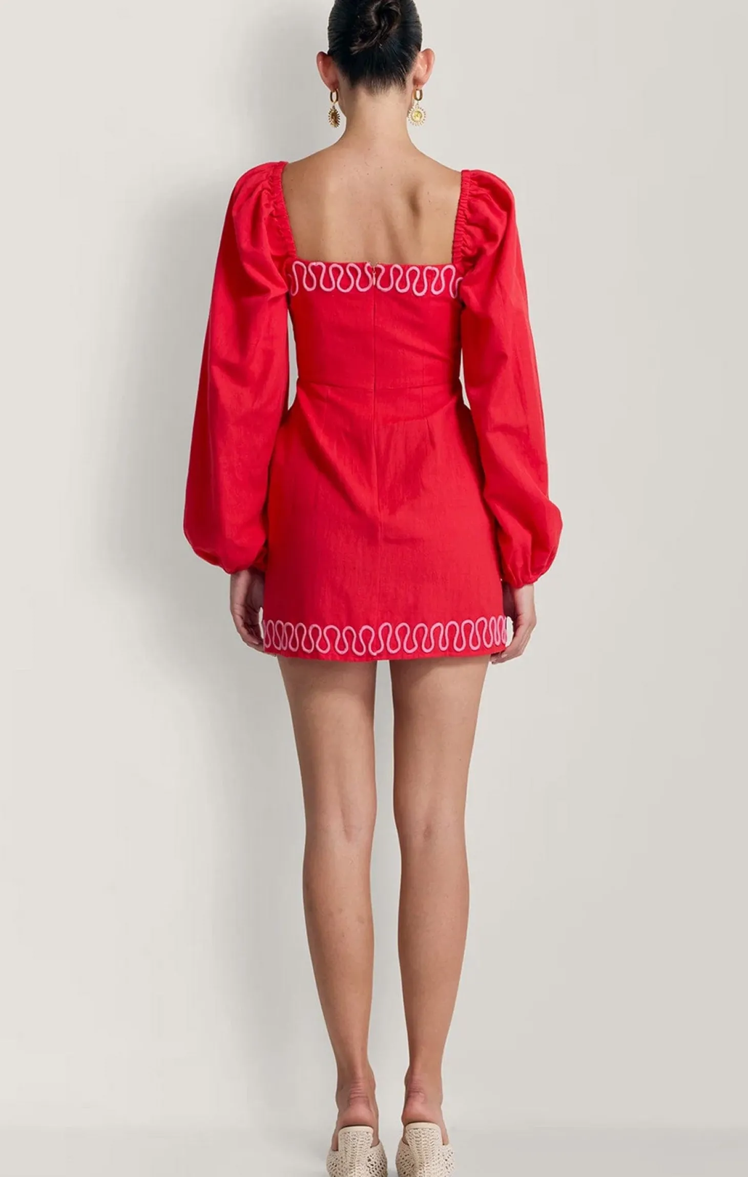 CARMENSITA MINI DRESS IN ROJO