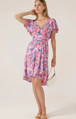 CARRACA LILA WRAP DRESS