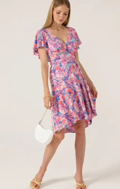 CARRACA LILA WRAP DRESS