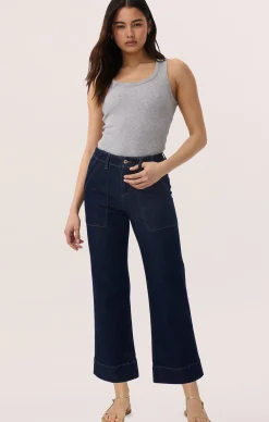 CELESTE WIDE LEG JEAN IN INDIGO