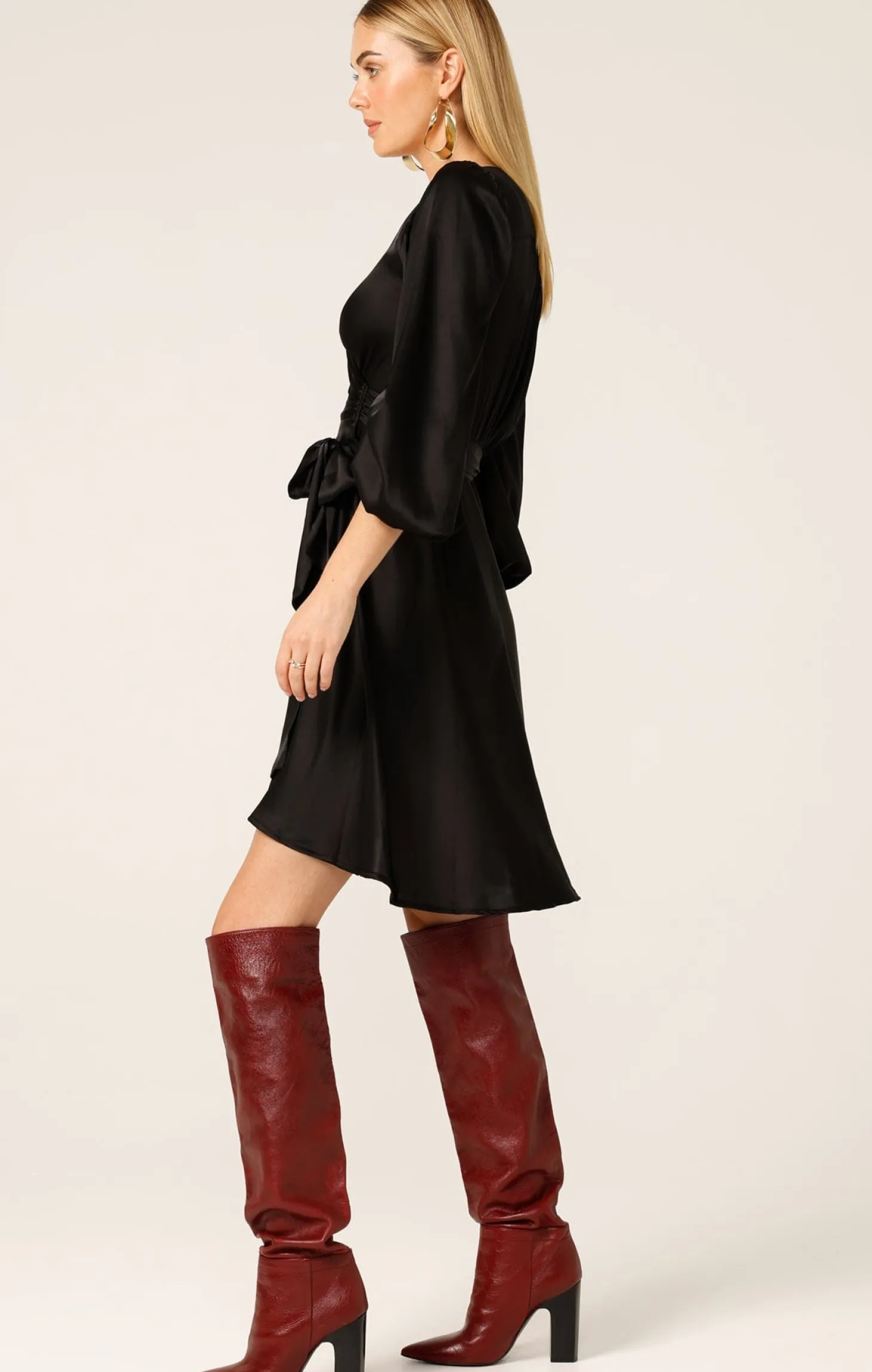 DIMMI WRAP MINI DRESS