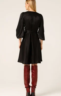 DIMMI WRAP MINI DRESS