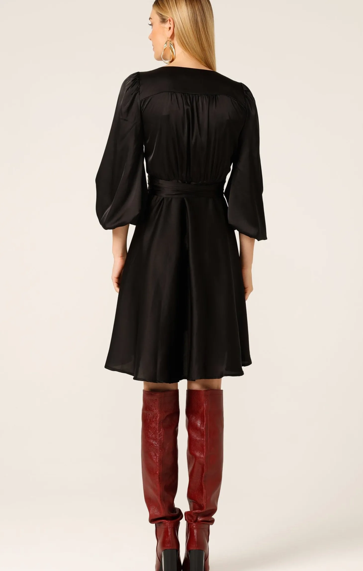 DIMMI WRAP MINI DRESS