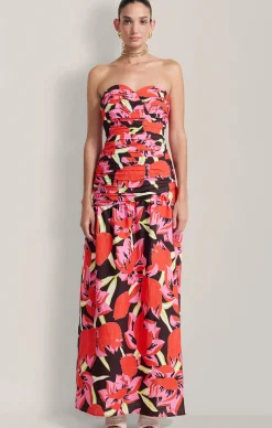 DOLCIE MAXI DRESS IN ROJO PRINT