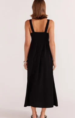 EMBER MIDI DRESS IN BLACK