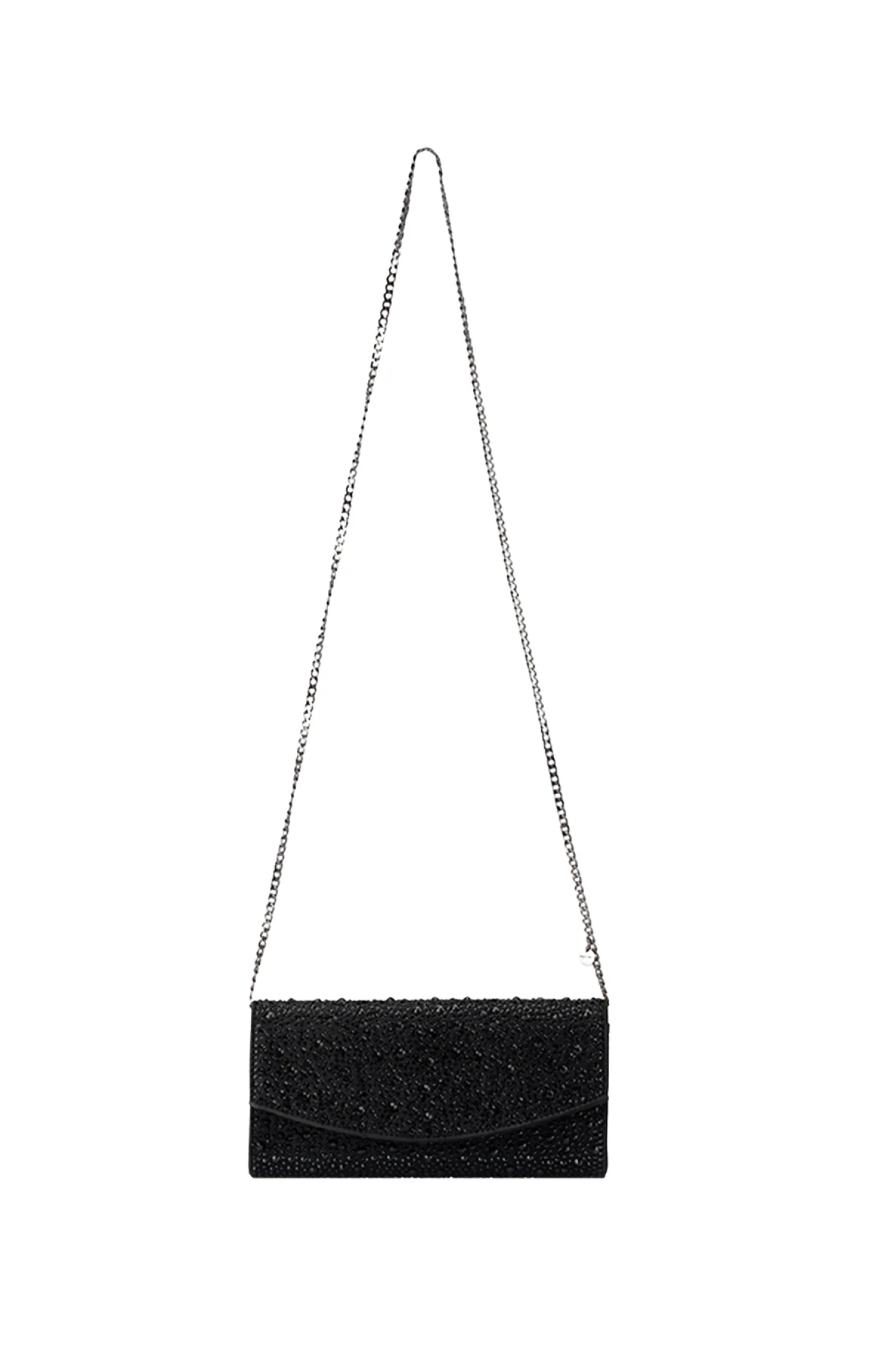 EMMA CRYSTAL CLUTCH IN BLACK