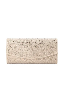 EMMA CRYSTAL CLUTCH IN CHAMPAGNE