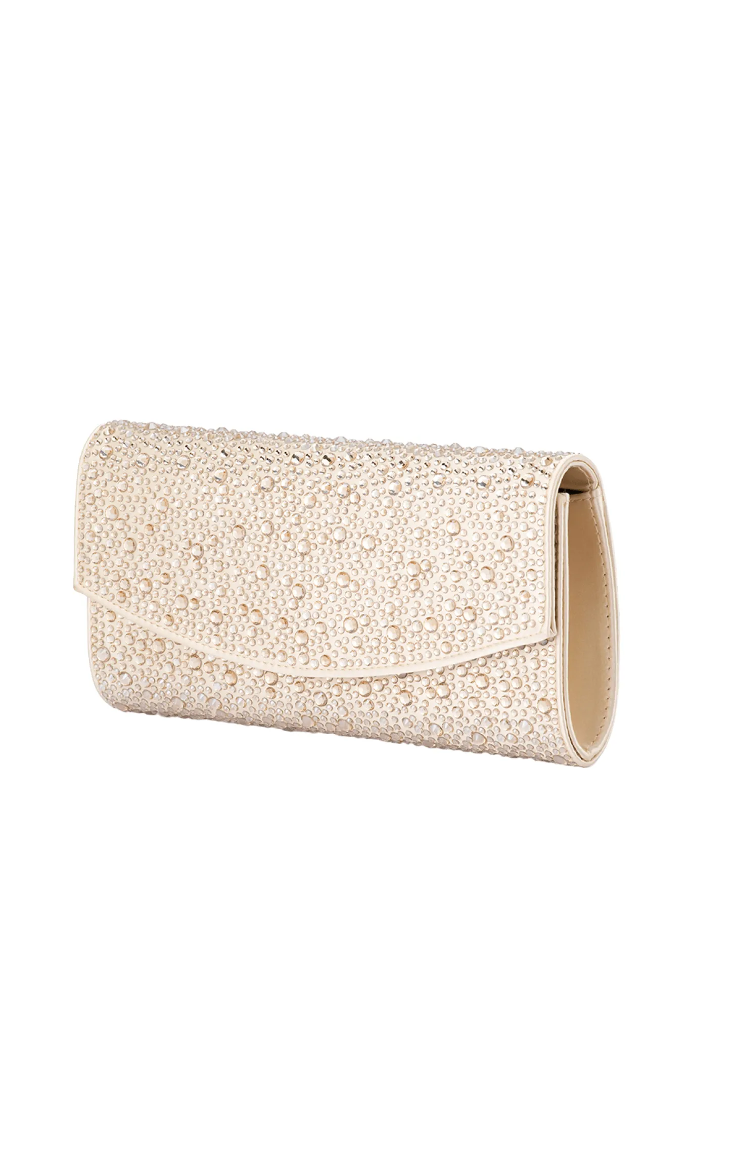 EMMA CRYSTAL CLUTCH IN CHAMPAGNE