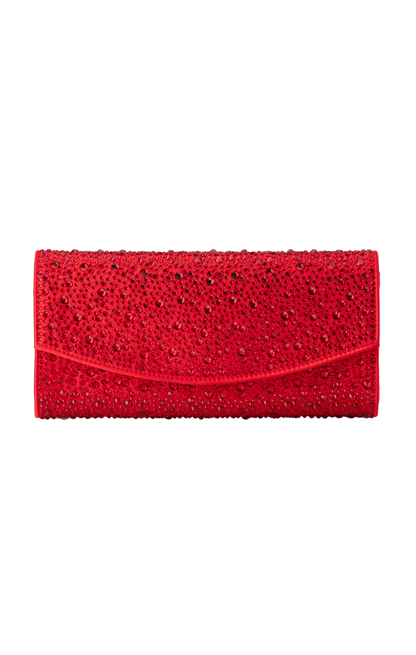 EMMA CRYSTAL CLUTCH IN RED