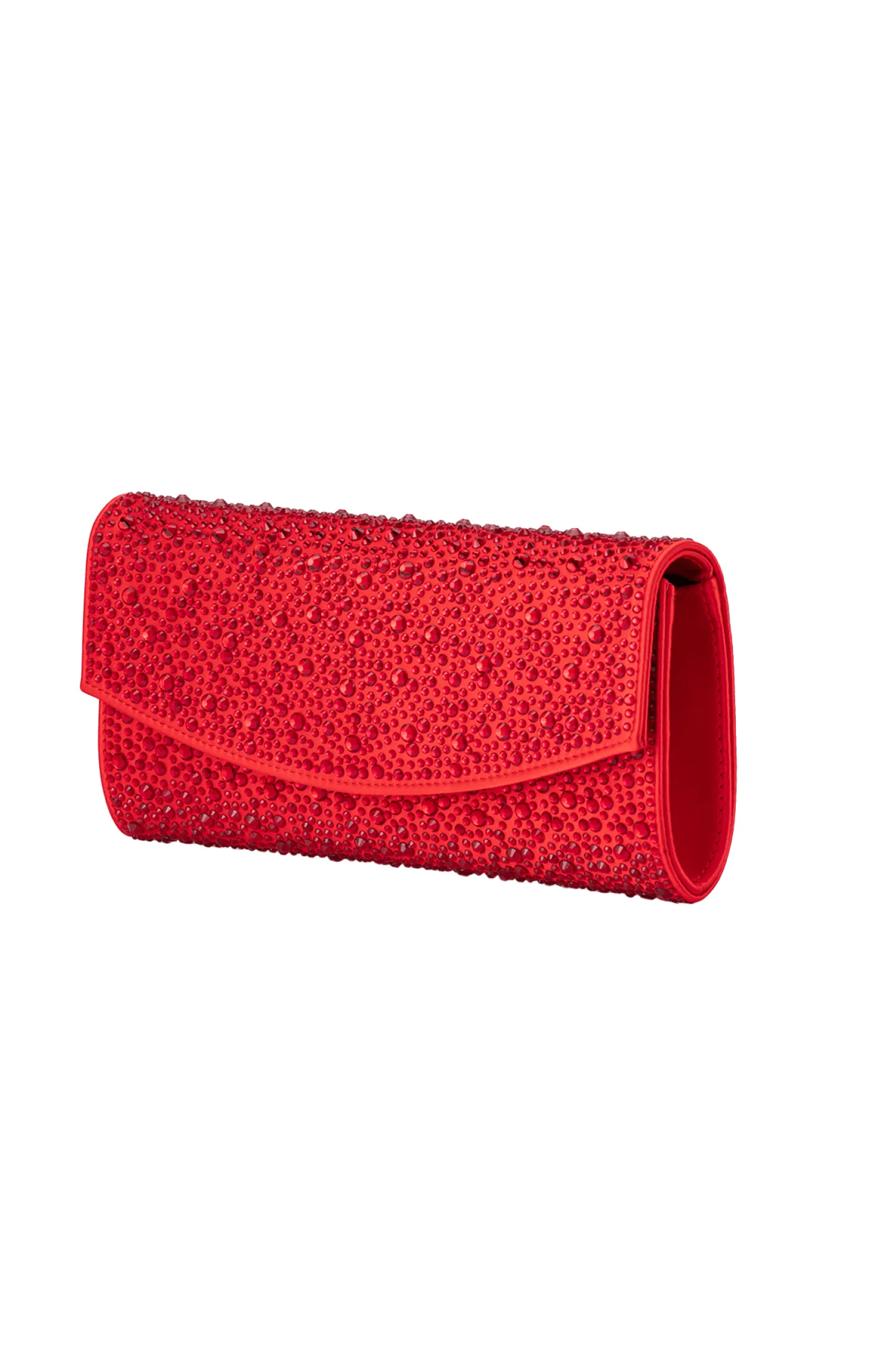 EMMA CRYSTAL CLUTCH IN RED