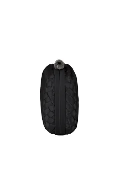 EVELYN WOVEN CLUTCH IN BLACK