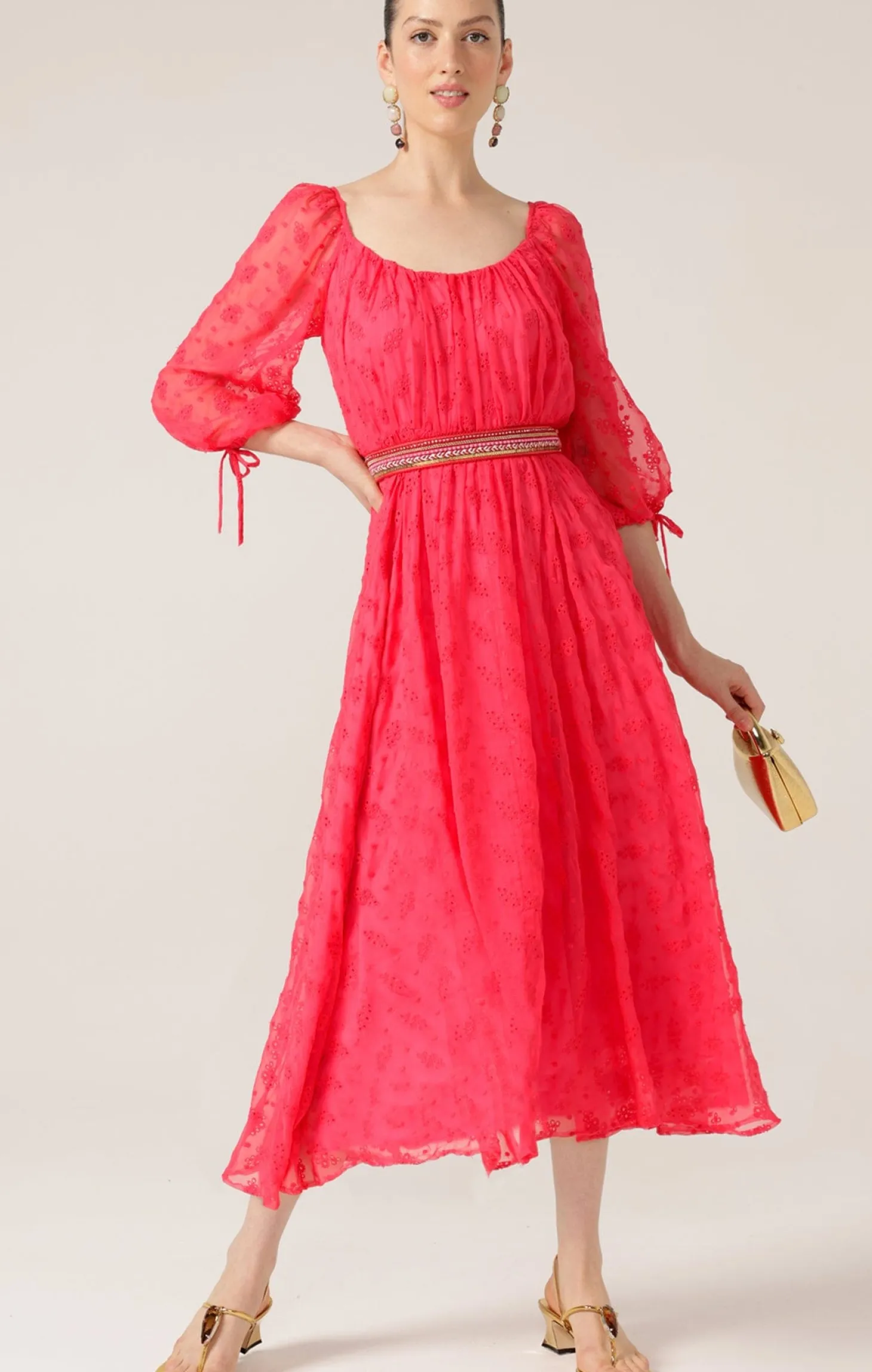 FLAMINGO MIDI DRESS