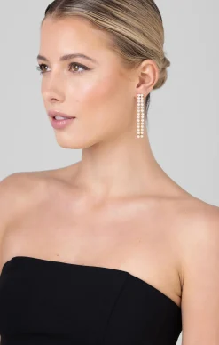 GARLAND PEARL EARRING IN GOLD