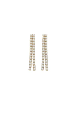 GARLAND PEARL EARRING IN GOLD
