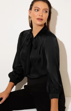 HATCHIE BLOUSE IN BLACK