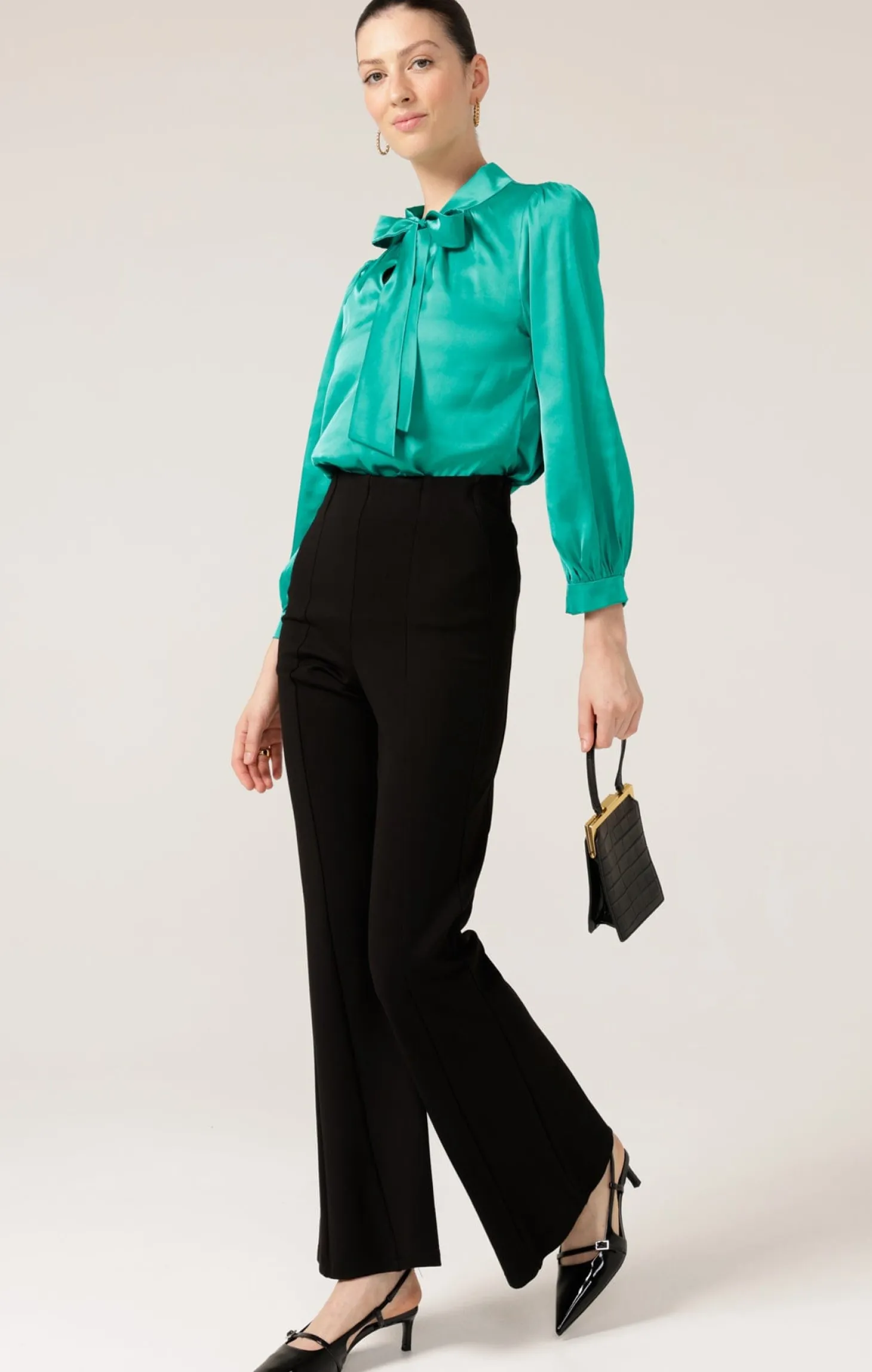 HATCHIE BLOUSE IN PEPPERMINT