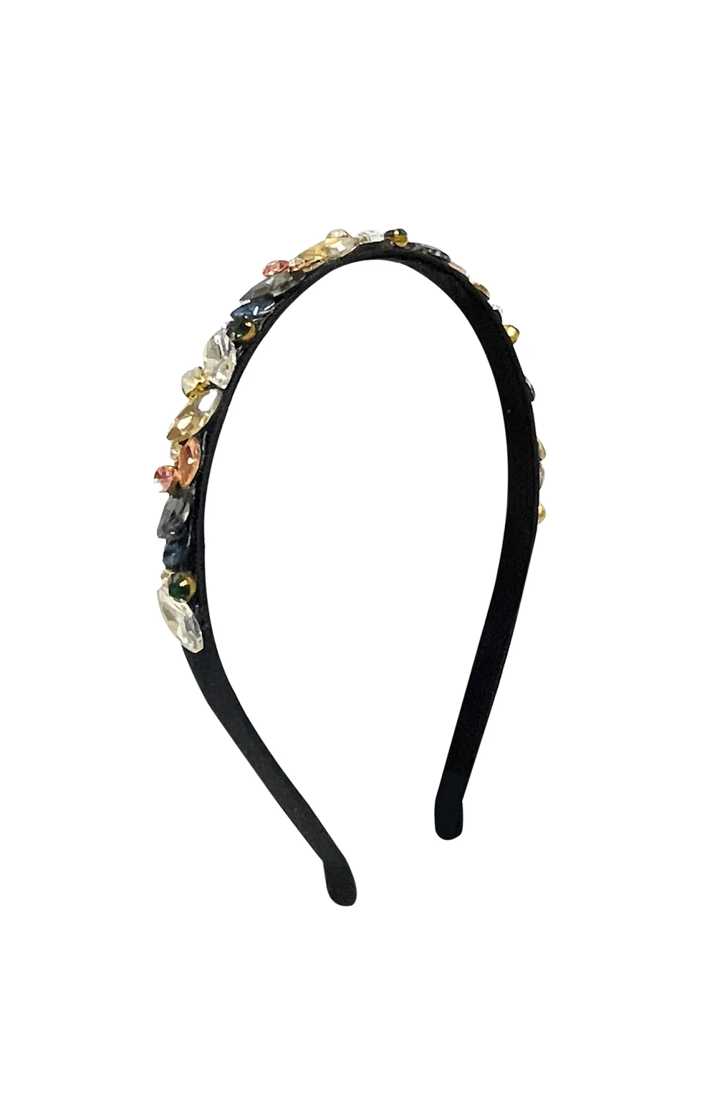 JASMINE JEWELLED HEADBAND IN BLACK MULTI