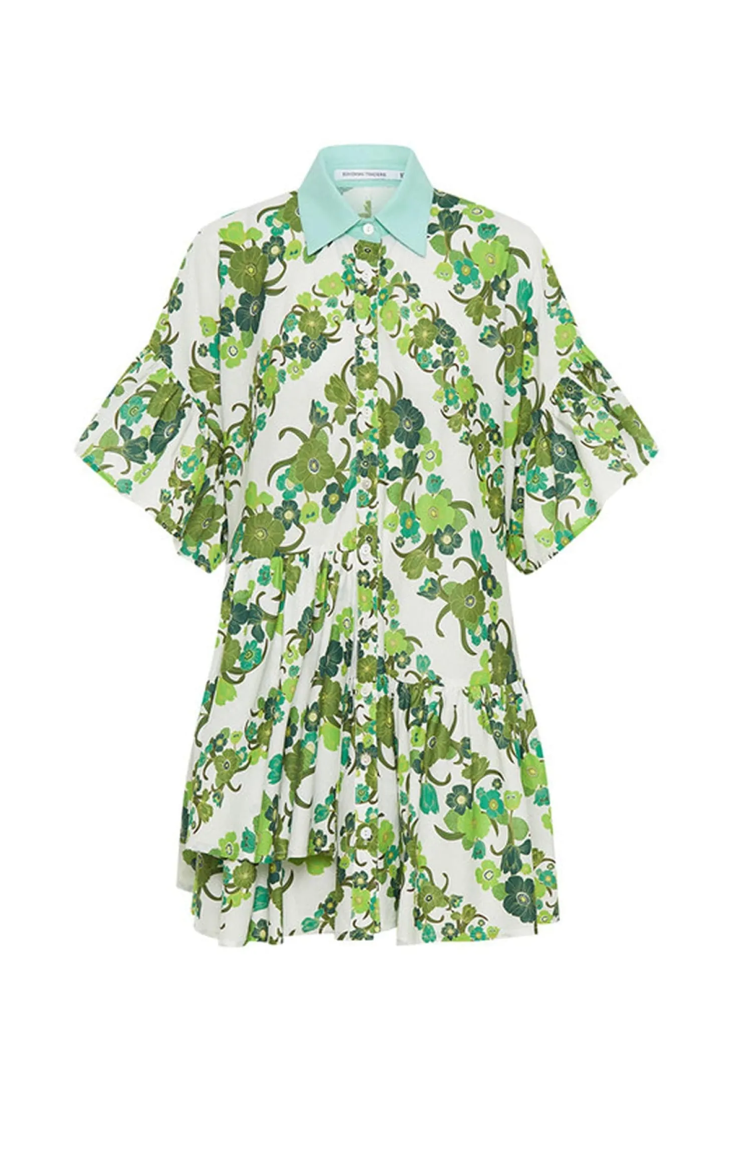 JUNGLE MINI DRESS IN GREEN