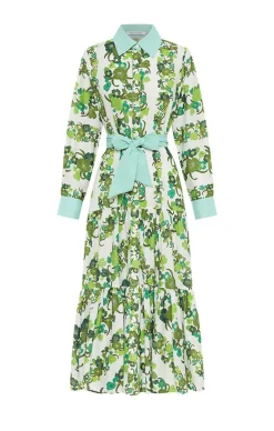 JUNGLE SHIRT DRESS IN GREEN
