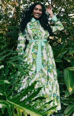 JUNGLE SHIRT DRESS IN GREEN