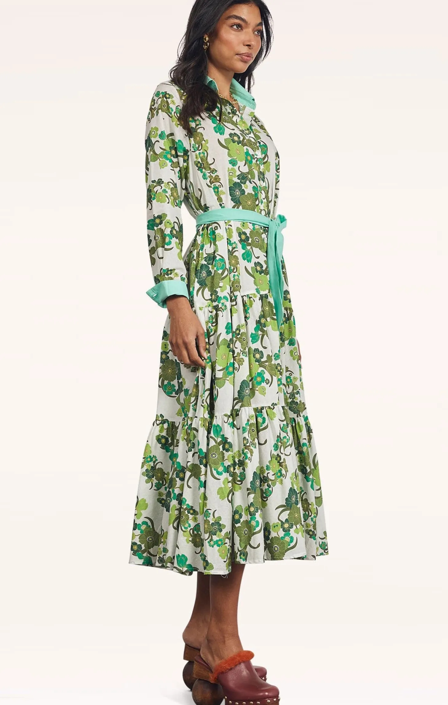 JUNGLE SHIRT DRESS IN GREEN