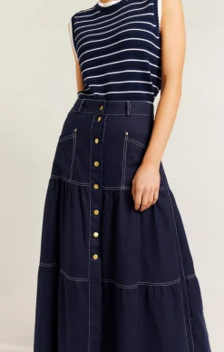LOTUS LINEN SKIRT