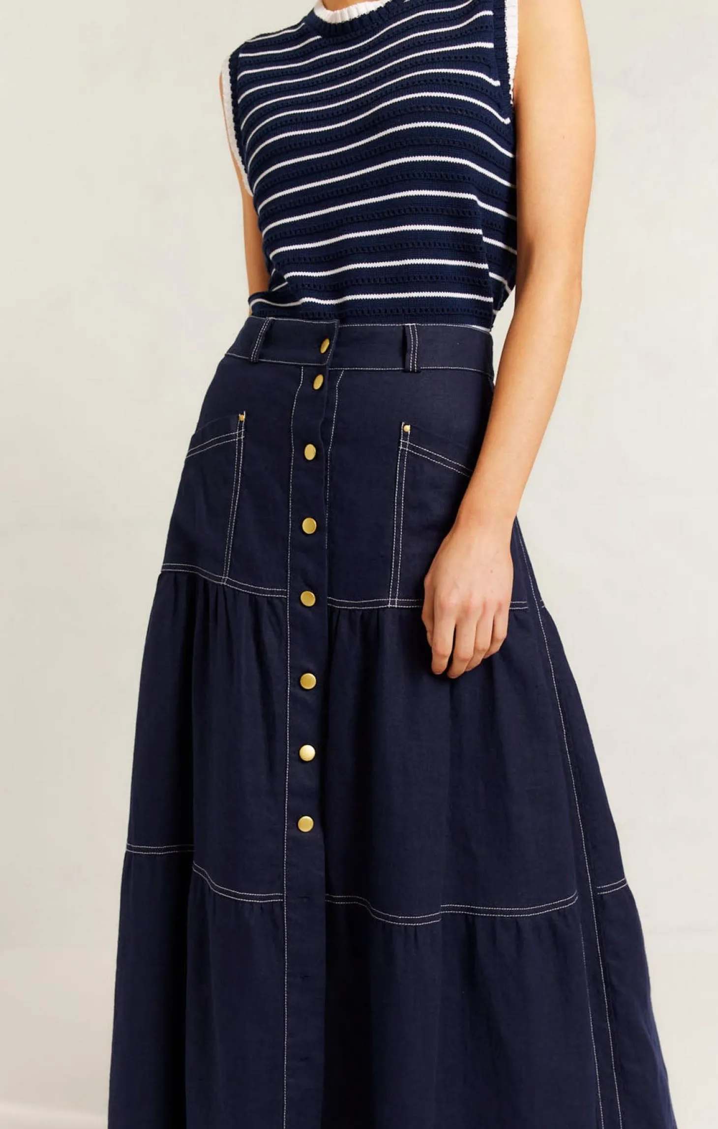 LOTUS LINEN SKIRT