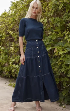 LOTUS LINEN SKIRT