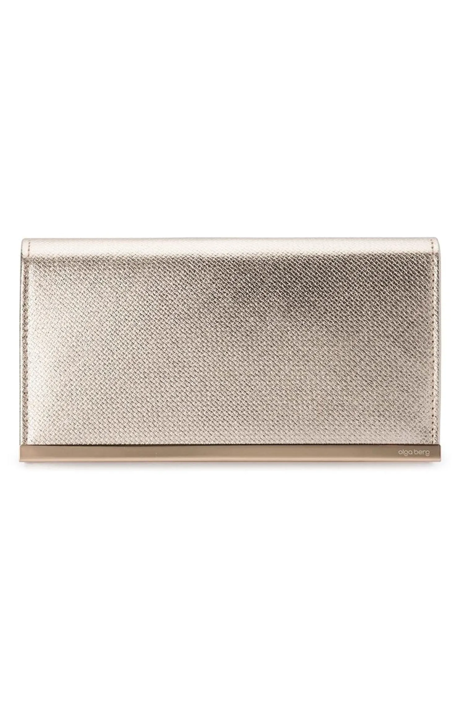 MADDIE FOLDOVER CLUTCH IN GOLD