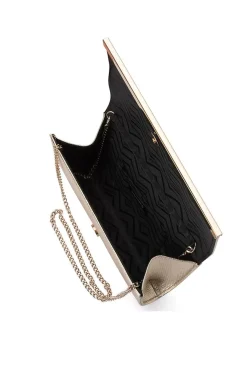 MADDIE FOLDOVER CLUTCH IN GOLD