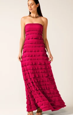 MADDISON DRESS IN RASPBERRY