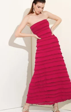 MADDISON DRESS IN RASPBERRY