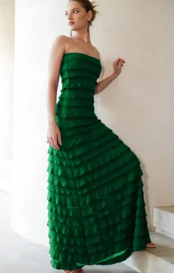 MADDISON MAXI DRESS IN EMERALD