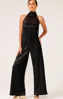 MARBLE SKY JUMPSUIT IN BLACK MULTI