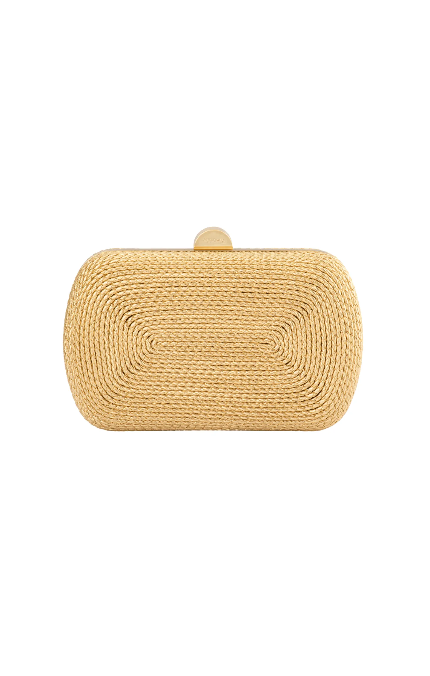 MARTINA COILED ROPE CLUTCH IN GOLD
