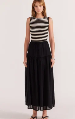 MILLA MIDI SKIRT IN BLACK