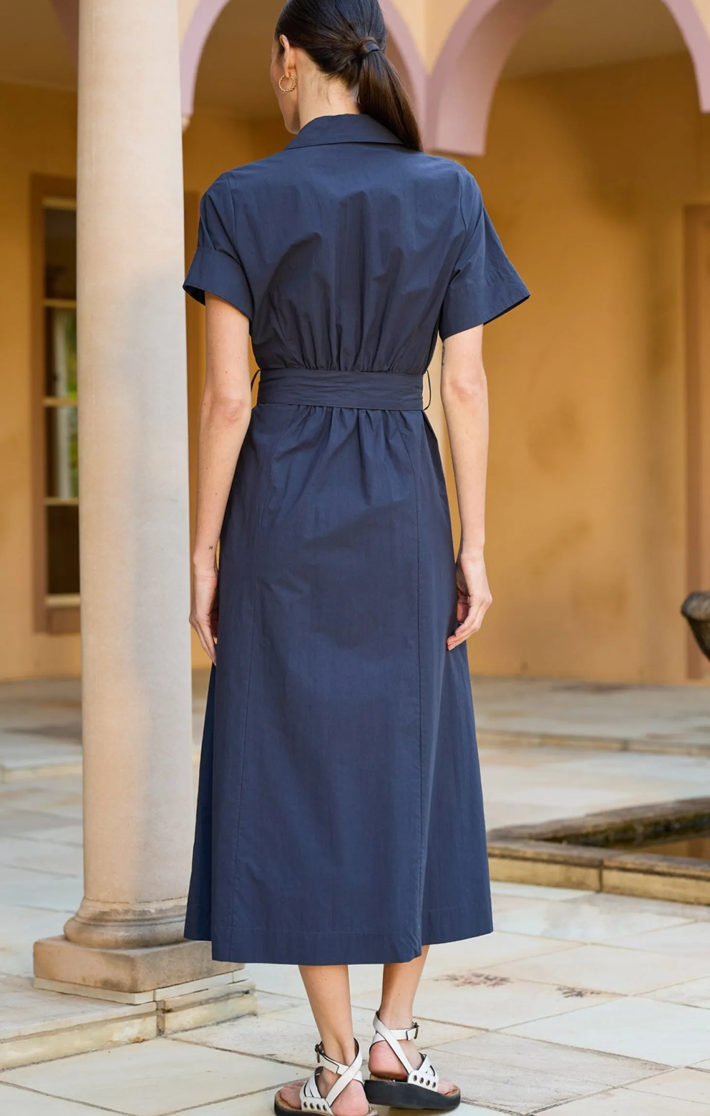MORGAN DRESS IN NAVY