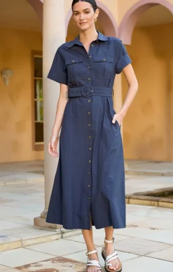 MORGAN DRESS IN NAVY