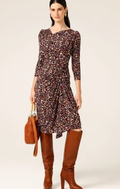 MULBERRY DRAPE DRESS